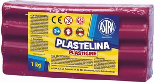 Astra POLSKA Plastelina 1 kg purpurowa - Masy plastyczne - miniaturka - grafika 1