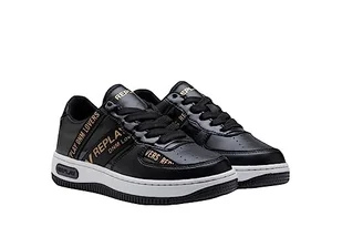 Replay Dziewczęce sneakersy Epic Jr 1, 006 Black Gold, 32 EU - Buty dla dziewczynek - miniaturka - grafika 1