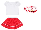 Dresy i komplety dla dziewczynek - ZESTAW NARODOWY BIAŁO-CZERWONY 134-140 3el - miniaturka - grafika 1