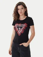 Koszulki i topy damskie - Guess T-Shirt W6RI23 J1314 Czarny Regular Fit - miniaturka - grafika 1