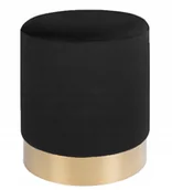 Pufy i podnóżki - Czarny puf House Nordic Gamby, ø 34 cm - miniaturka - grafika 1