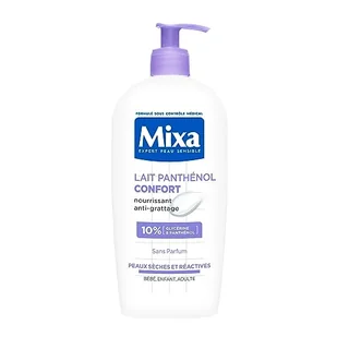 Mixa Panthenol Comfort balsam do ciała, łagodzący swędzenie i kojący, z pantenolem i gliceryną roślinną, do skóry wrażliwej, 400 ml - Balsamy i kremy do ciała - miniaturka - grafika 1