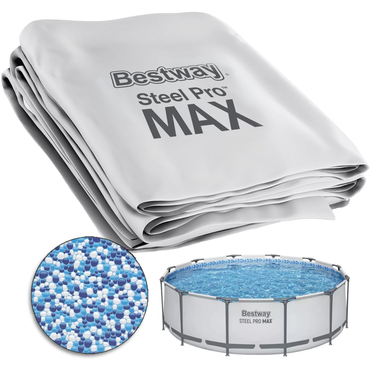 Bestway niecka basenowa poszycie wnętrze do basenu  steel pro max 3.66m x 1m