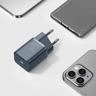 Baseus Super Si 1C szybka ładowarka USB Typ C 20W Power Delivery + kabel USB Typ C - Lightning 1m niebieski (TZCCSUP-B03) - Kable USB - miniaturka - grafika 11