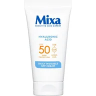 Kremy do twarzy - Mixa Hyaluronic Acid Daily Invisible SPF Cream SPF50 krem do twarzy na dzień 50 ml dla kobiet - miniaturka - grafika 1