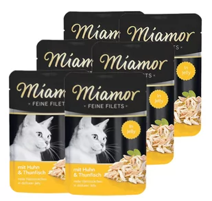 Miamor Feine Filets - mokra karma dla kota filety kurczaka z tuńczykiem 6x100g - Mokra karma dla kotów - miniaturka - grafika 1