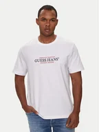 Koszulki męskie - Guess Jeans T-Shirt M4YI42 K8FQ4 Biały Regular Fit - miniaturka - grafika 1
