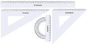 Linijki, ekierki - Donau Zestaw geometryczny duży transparentny - miniaturka - grafika 1
