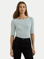 Bluzki damskie - LAUREN RALPH LAUREN Bluzka 200654963187 Błękitny Slim Fit - miniaturka - grafika 1