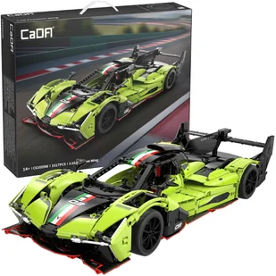 Klocki konstrukcyjne CaDA Samochód 54 cm autko wyścigowe zielona wyścigówka Phantom Wing Auto Pojazd 1817 elementów 1:10 - Klocki - miniaturka - grafika 1
