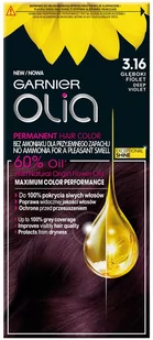 Garnier Olia 3.16 Głęboki fiolet, farba do włosów bez amoniaku, 60% olejków - Farby do włosów i szampony koloryzujące - miniaturka - grafika 1