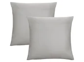 Pościel - Biberna Poszewka na poduszkę z delikatnego dżerseju, 2 szt. (Szary, 40 x 40) - miniaturka - grafika 1