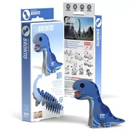 Układanki dla dzieci - Dinozaur Bronto Eugy. Eko Układanka 3D. - miniaturka - grafika 1