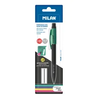 Przybory szkolne - MILAN Ołówek mechaniczny PL1 HB 0,5mm + 2 gumki - miniaturka - grafika 1