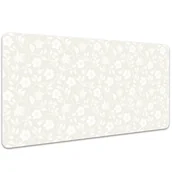Podkładki na biurko - Podkładka na biurko z nadrukiem Kwiaty na tapecie 100x50 cm - miniaturka - grafika 1