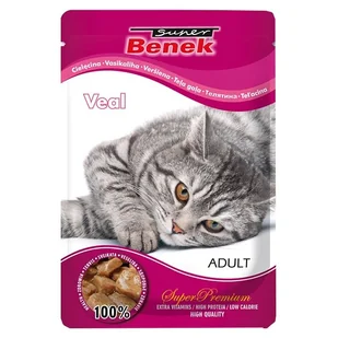 Certech Super Benek Saszetka cielęcina w sosie 100g - Mokra karma dla kotów - miniaturka - grafika 2