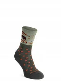 Skarpety termoaktywne - Skarpety merino damskie Darn Tough Wild Life Crew Lightweight with Cushion - forest rozmiar: s - miniaturka - grafika 1