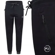 Dresy męskie - SPODNIE DRESOWE męskie długie sportowe COLLEGE czarne XXL Pako Jeans - miniaturka - grafika 1