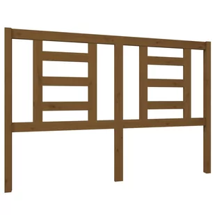 Lumarko Wezgłowie łóżka, miodowy brąz, 146x4x100 cm, drewno sosnowe - Inne meble do sypialni - miniaturka - grafika 3