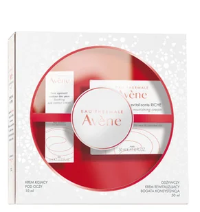 Avene XMASS - zestaw (Odżywczy krem rewitalizujący 50ml + Krem kojący pod oczy 15ml) - Zestawy kosmetyków damskich - miniaturka - grafika 2