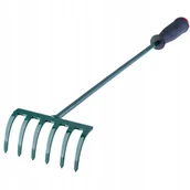 Grabie i motyki - Grabki Grabie Ogrodowe Małe Z Trzonem 60CM 6-ZĘBNE - miniaturka - grafika 1