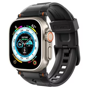 Pasek SPIGEN Rugged Ultra Band do Apple Watch 4/5/6/7/8/9/SE/Ultra 1/2 (42/44/45/49mm) Czarny matowy - Akcesoria do smartwatchy - miniaturka - grafika 1