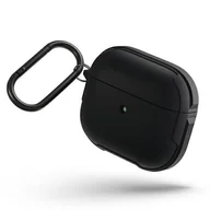 Akcesoria do słuchawek - Apple Uniq Etui ochronne Valencia Antimicrobial do AirPods 3 czarne UNIQ571MDTBLK - miniaturka - grafika 1