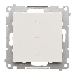 Kontakt Simon Przycisk żaluzjowy 1-0-2 Simon 55 - biały mat - Wyłączniki światła i elektryczne - miniaturka - grafika 1
