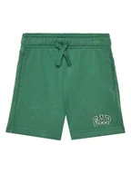 Spodenki damskie - Gap Szorty sportowe 742934-01 Zielony Relaxed Fit - miniaturka - grafika 1