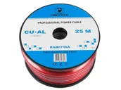 Akcesoria car audio - Kabel samochodowy zasilający Power 12GA 4,5mm CU AL czerwony 21621 - miniaturka - grafika 1