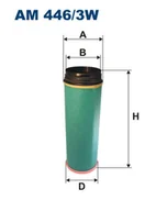 Filtry powietrza - Filtron Filtr powietrza AM446/3W - miniaturka - grafika 1