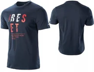 Koszulki męskie - Koszulka Męska Bawełniana T-Shirt RIMO HI-TEC Podkoszulek Granatowa 3XL - miniaturka - grafika 1