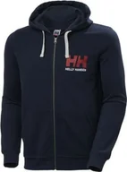 Bluzy męskie - Helly Hansen Bluza męska Logo Full Zip Hoodie Navy r. M 34163_597 - miniaturka - grafika 1