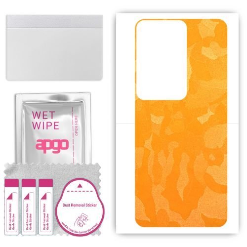 folia naklejka skórka strukturalna na TYŁ do Vivo Y100 5G - Moro Camo Żółty - apgo SKINS