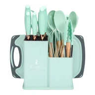 Noże kuchenne - ZESTAW 19 ELEM. NOŻY I PRZYBORÓW KUCHENNYCH W STOJAKU E-6074 - miniaturka - grafika 1