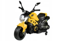 Pojazdy elektryczne dla dzieci - BEMI MOTOR MOTOREK CHOPPER NA AKUMULATOR 35W AKU 6V ŻÓŁTY - miniaturka - grafika 1