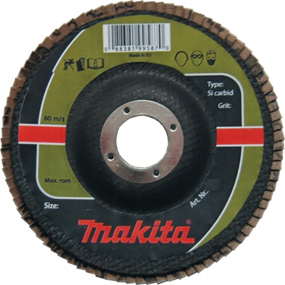 Makita ŚCIERNICA LISTKOWA SI CARBID 125x22,23mm P120 KAMIEŃ, CERAMIKA, TW. SZTUCZNE