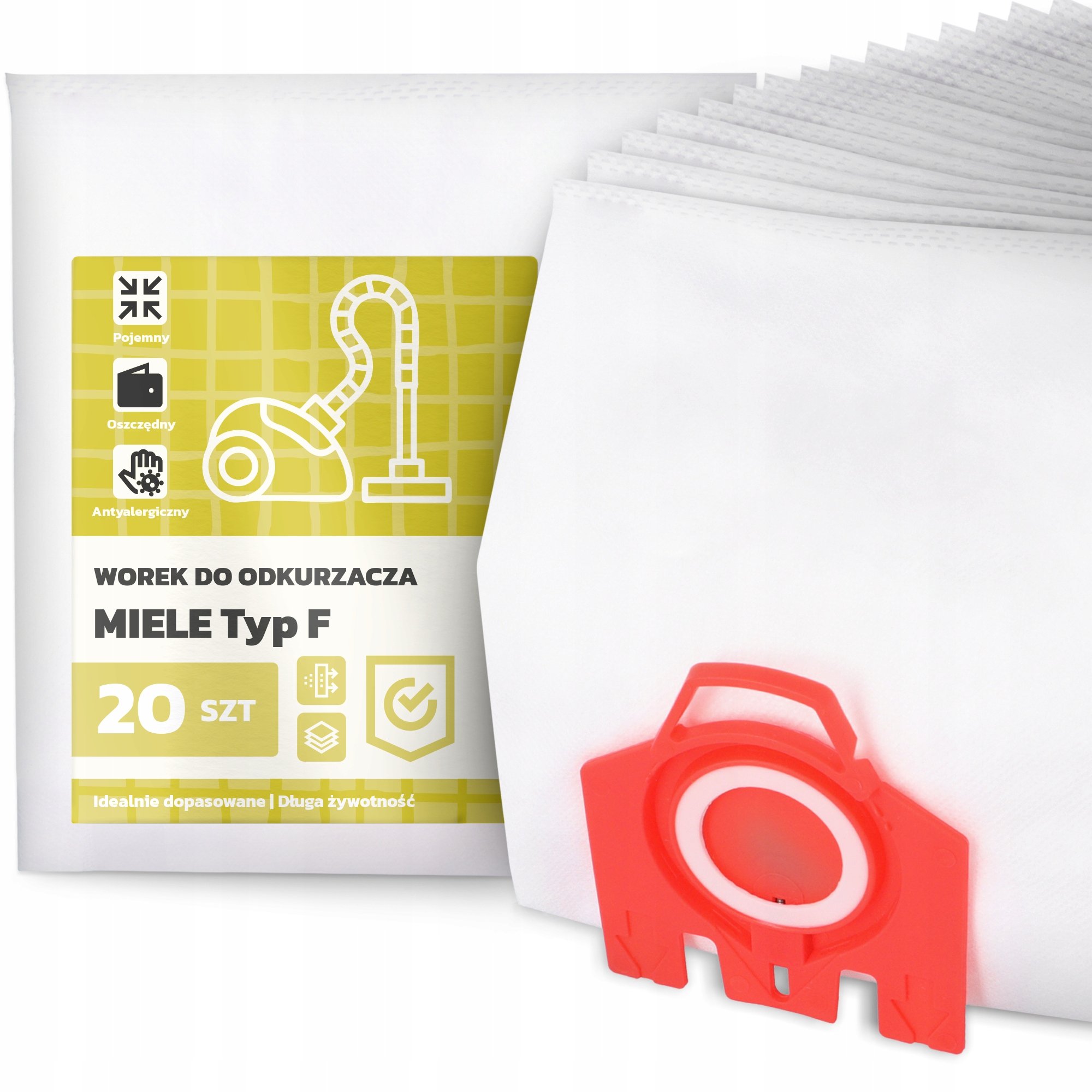 20x Worek do Odkurzacza Miele Typ F Syntetyczny Duży Torba Mocny Worki G9
