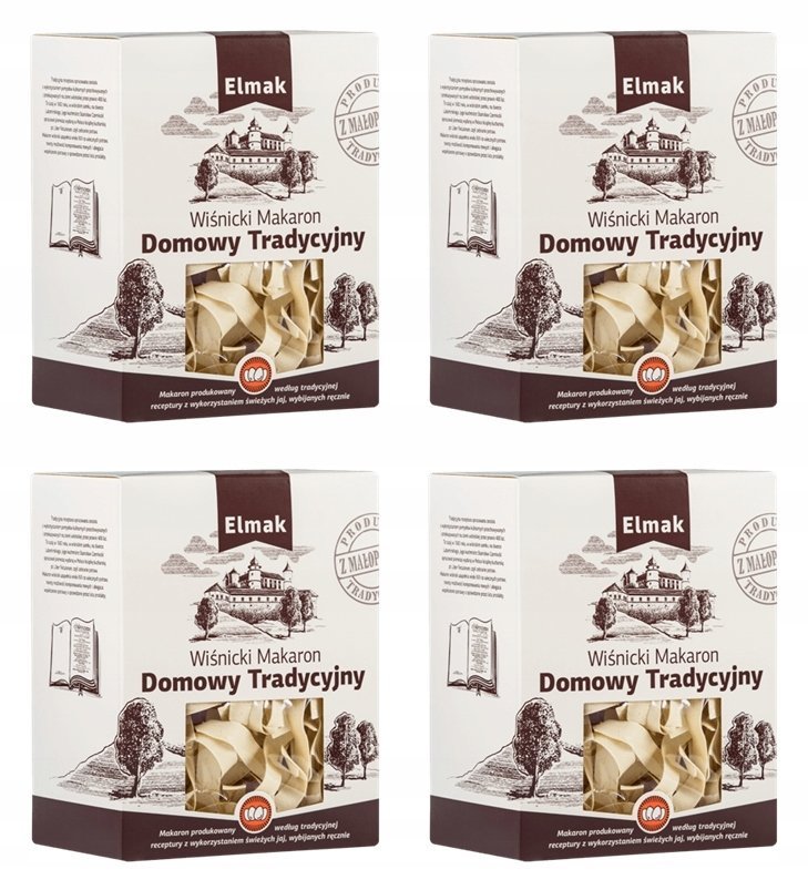 Wiśnicki Makaron Domowy Tradycyjny Wstążka Gruba 250g swojski Elmak