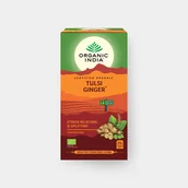 Herbata - Herbata Tulsi z imbirem Tulsi Ginger Organic India 25 torebek - miniaturka - grafika 1