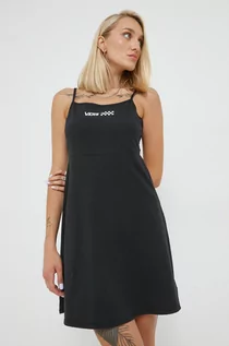 Sukienki - Vans sukienka kolor czarny mini rozkloszowana - grafika 1