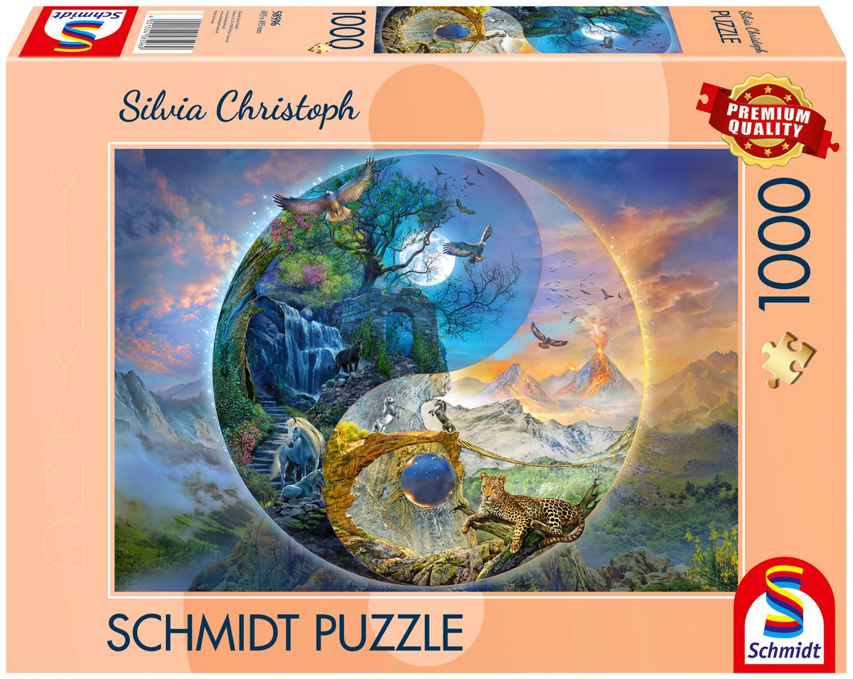 Schmidt, Puzzle PQ SILVIA CHRISTOPH Wszędzie góry (Yin & Yang), 1000 el.