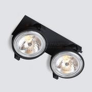 Lampy sufitowe - Shilo plafon reflektorki) Sakura B 2xAR111 czarny 7255 - miniaturka - grafika 1