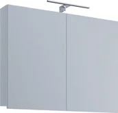 Szafki łazienkowe - VCB1 szafka łazienkowa z lustrem szafka z lustrem 80 cm z oświetleniem, biały. - miniaturka - grafika 1