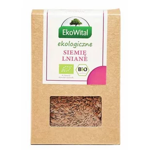 EkoWital SIEMIĘ LNIANE BIO 200 g - 5908249970274 - Ziarna i nasiona roślin strączkowych - miniaturka - grafika 1