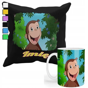 ZESTAW KUBEK + PODUSZKA Z POSZEWKĄ- PREZENT DLA FANA CIEKAWSKI GEORGE+ IMIĘ - Gadżety dla niej i dla niego ZESTAW KUBEK + PODUSZKA Z POSZEWKĄ- PREZENT DLA FANA CIEKAWSKI GEORGE+ IMIĘ - Gadżety dla niej i dla niego - miniaturka - grafika 1