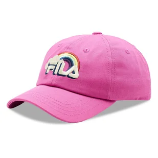 Czapka z daszkiem Fila Butuan Rainbow Kid Dad Cap FCK0015 Fioletowy - Czapki dla dzieci - miniaturka - grafika 1