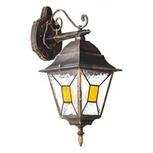 Lampy ogrodowe - Elewacyjny kinkiet ścienny Janel 90982A86 Brilliant metal szkło czarny złoty - miniaturka - grafika 1