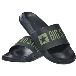 Klapki męskie sportowe BIG STAR miękkie lekkie na plaże basen SS174359 czarny - Klapki i japonki męskie - miniaturka - grafika 1