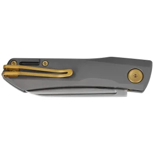 Nóż składany Real Steel Solis Gray/Gold Titanium, Satin N690 by Poltergeist Work (7062G) - Noże - miniaturka - grafika 6